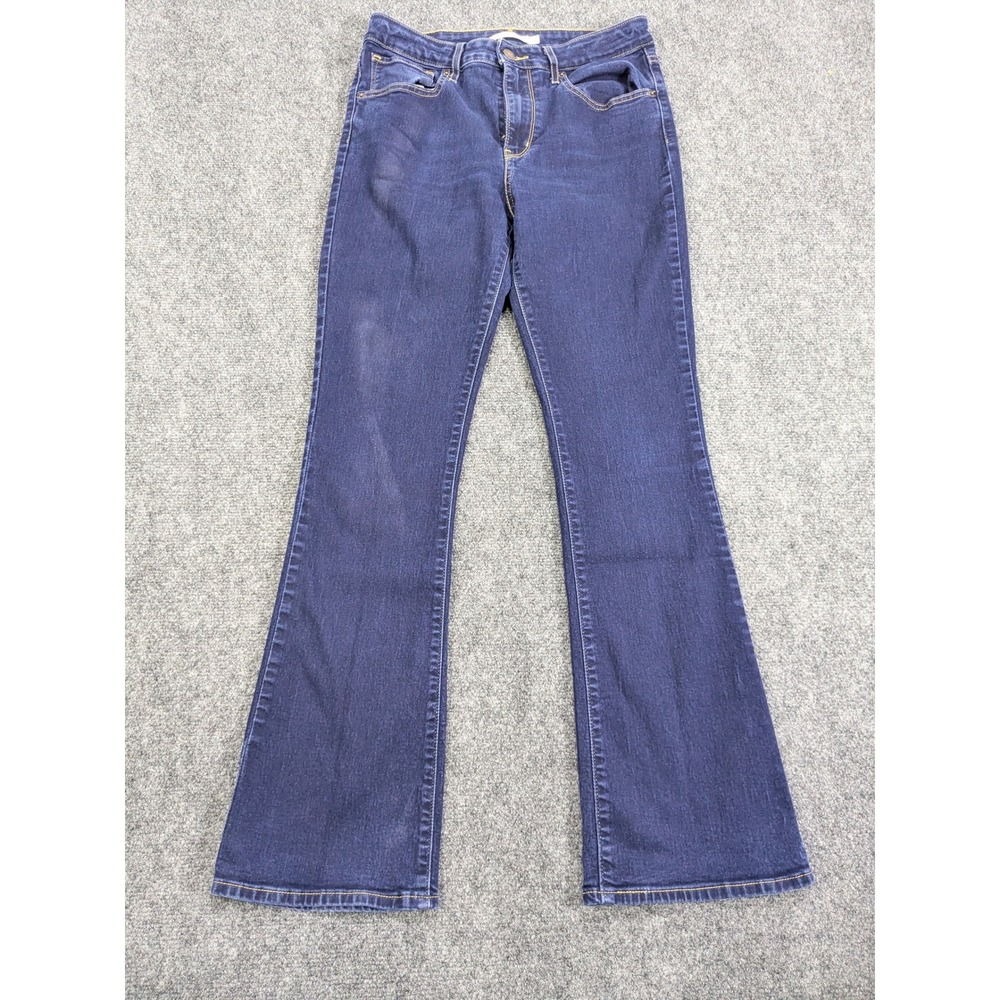 Levi's 725 High Rise Bootcut Jeans Women Size 30 Dark Blue Denim
